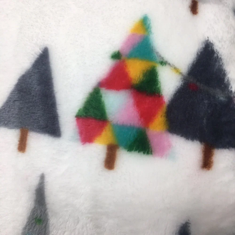 NEW Berkshire Christmas Tree Lights Throw Blanket Microfleece 50x70